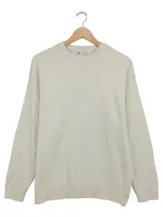Vorschaubild 1 von Pullover Herren Beige Gr. 48/M Casual Langarm Rippstrick Viskose