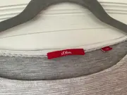 Vorschaubild 4 von Damen Langarmshirt Grau Gr. 36/S 3/4-Arm Basic Baumwolle