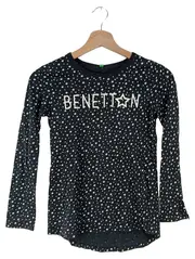 Vorschaubild 1 von Langarmshirt Kinder Mädchen Sterne Gr. 140 Schwarz