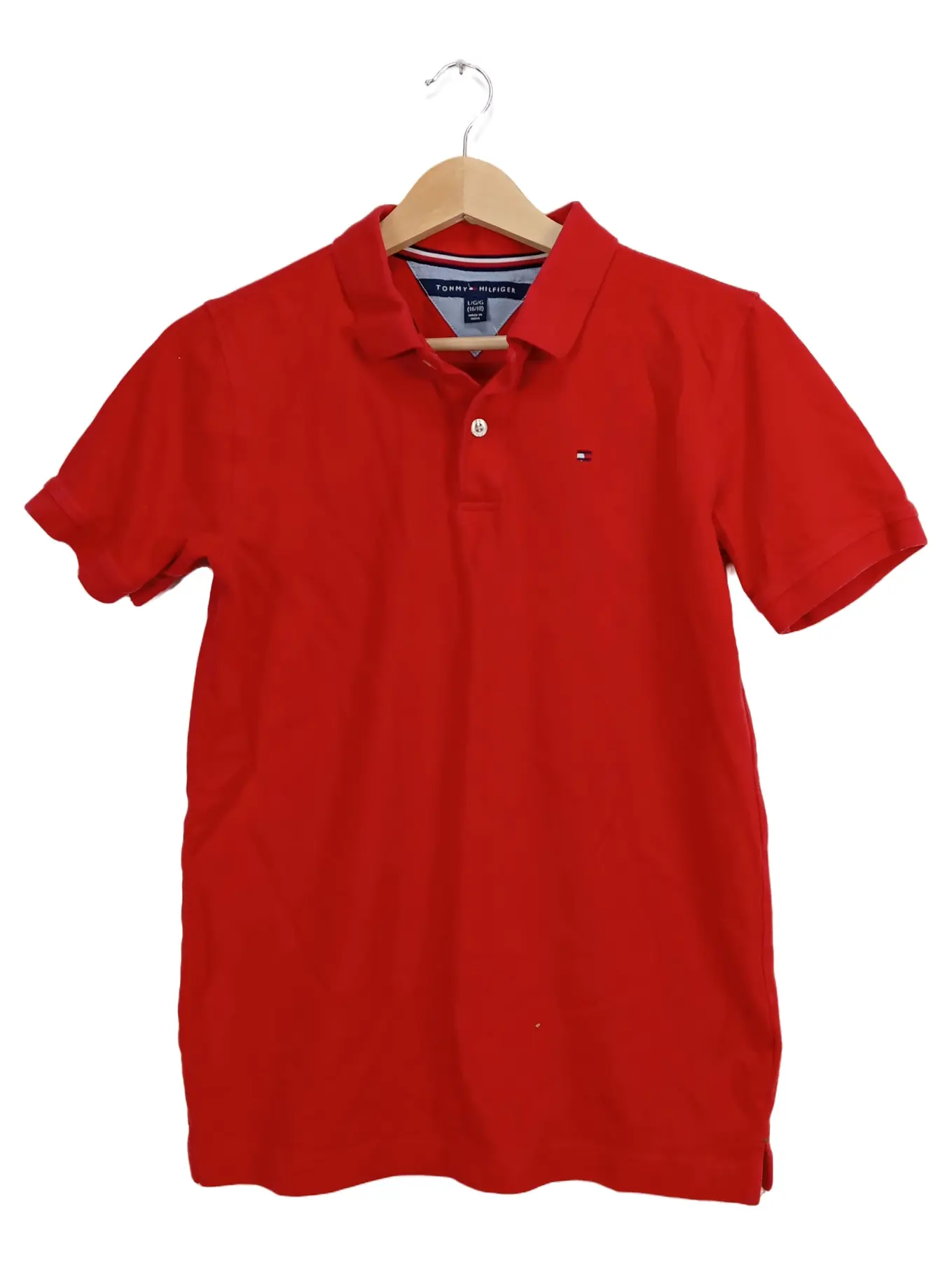 TOMMY HILFIGER Kinder Poloshirt Rot Gr. 158 (16/18) Casual