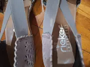 Vorschaubild 2 von Ballerinas Damen Gr. 39 Grau Casual Lochmuster Elastikband