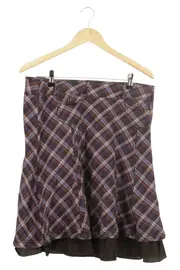 Vorschaubild 1 von Damen Faltenrock Gr. 38/M Mehrfarbig Kariert Casual