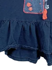 Vorschaubild 3 von Kinder Freizeitkleid Gr. 134 Blau Casual mit Applikation