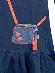 Vorschaubild 2 von Kinder Freizeitkleid Gr. 134 Blau Casual mit Applikation