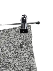 Vorschaubild 3 von A-Linienrock Damen Grau Meliert Gr. 36 Midirock Freizeit Viskose