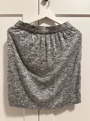 Vorschaubild 2 von A-Linienrock Damen Grau Meliert Gr. 36 Midirock Freizeit Viskose