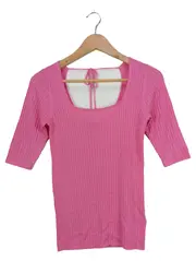 Vorschaubild 1 von Damen Pullover Pink Gr. 36 mit Schnürung am Rücken Casual