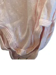 Vorschaubild 3 von Baby Body Langarm Gr. 86 Rosa Gepunktet Lochmuster Baumwolle