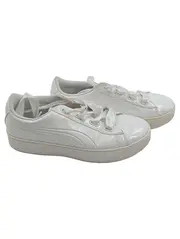 Vorschaubild 1 von Damen Sneaker low mit Satin-Schnürsenkeln Weiß Gr. 40