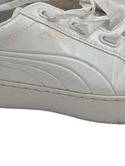Vorschaubild 6 von Damen Sneaker low mit Satin-Schnürsenkeln Weiß Gr. 40