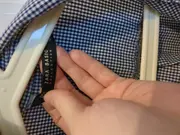 Vorschaubild 4 von Damen Hemdbluse kariert Blau Einheitsgröße Langarm Casual