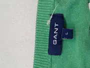 Vorschaubild 3 von Herren Pullover L Grün V-Ausschnitt Baumwolle Casual Basic