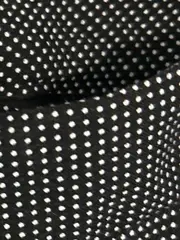 Vorschaubild 4 von Damen Stoffhose Business Schwarz Gepunktet Gr. UK 12 / DE 40