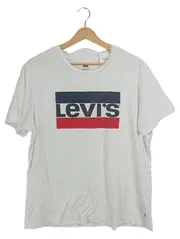 Vorschaubild 1 von Herren T-Shirt Weiß Gr. 50/L Casual Baumwolle Logo-Print