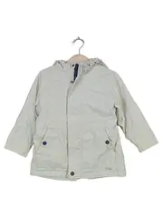 Vorschaubild 1 von Kinder Regenjacke Kapuze Beige Gr. 98 Übergangsjacke