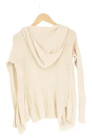 Vorschaubild 2 von Strickjacke Damen Kapuze Beige Gr. S Casual Vintage