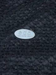 Vorschaubild 3 von EDC Damen Umhängetasche Schwarz Casual Stoff Schultertasche