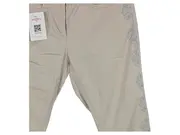 Vorschaubild 6 von Sports Damen Hose Gr. 38 Beige Spitzendetails Baumwolle