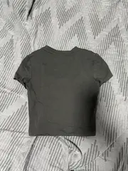 Vorschaubild 3 von Damen Sport Shirt T-Shirt Schwarz Gr. 36/S Cropped V-Ausschnitt