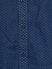 Vorschaubild 5 von Herren Business Hemd Langarm Gr. 50/L Blau Grafisch