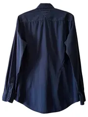 Vorschaubild 2 von Herren Business Hemd Langarm Gr. 50/L Blau Grafisch