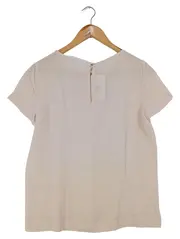 Vorschaubild 2 von Damen Bluse Gr. 40 L Rosa Elegant Kurzarm