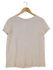 Vorschaubild 1 von Damen Bluse Gr. 40 L Rosa Elegant Kurzarm