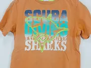 Vorschaubild 2 von T-Shirt Jungen Kinder Orange Gr. 116/122 Tauchen Haie Casual