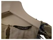 Vorschaubild 2 von Bluse Damen Gr. 38 Weiß Floral Feminin Modern 3/4 Arm