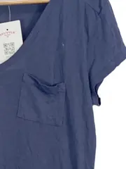 Vorschaubild 2 von Damen T-Shirt Gr. M Blau Modal Basic Kurzarm Rundhals