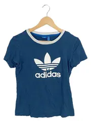 Vorschaubild 1 von Damen T-Shirt Trefoil Logo Gr. 36 S Blau Sportlich