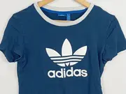 Vorschaubild 5 von Damen T-Shirt Trefoil Logo Gr. 36 S Blau Sportlich