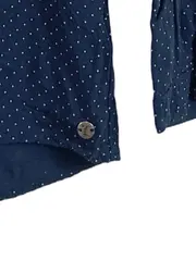 Vorschaubild 5 von Damen Bluse Punkte Blau Gr. 34 Viskose Casual