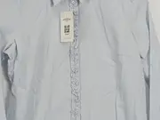 Vorschaubild 2 von Damen Hemdbluse Gr. 36/S Blau Gestreift mit Rüschen Feminin