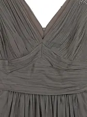 Vorschaubild 3 von Festliches Cocktailkleid Damen Grau Gr. 36 S Ärmellos Strass