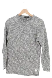 Vorschaubild 1 von Pullover Damen Gr. 34/XS Grau Meliert Casual Langarm Strickpullover