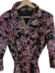 Vorschaubild 3 von Hemdblusenkleid Paisley Mehrfarbig Elegant Gr. 36 S