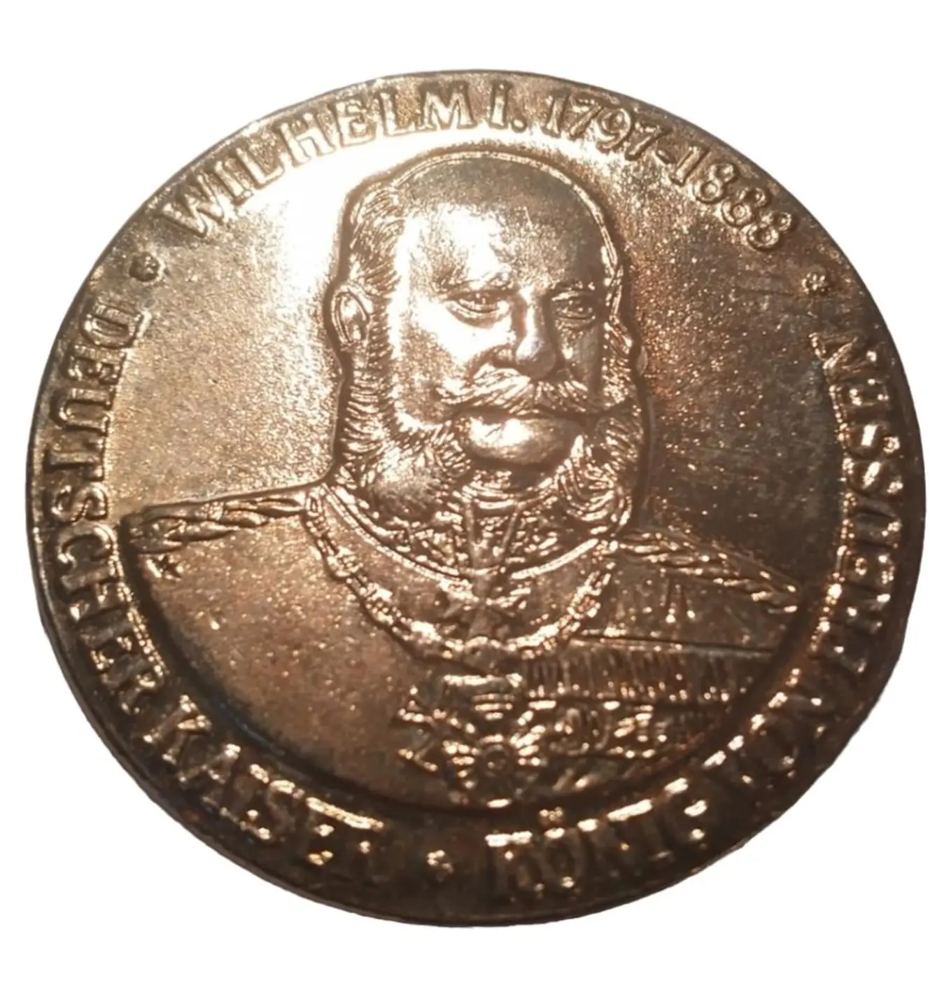 GÖDE Medaille Wilhelm I. 1797-1888 Deutscher Kaiser König Preußen Gold