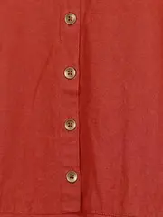 Vorschaubild 2 von Damen Tunikakleid Gr. S Rot Baumwolle Casual