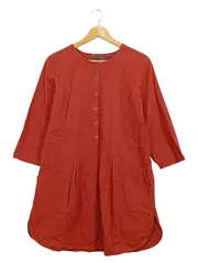 Vorschaubild 1 von Damen Tunikakleid Gr. S Rot Baumwolle Casual