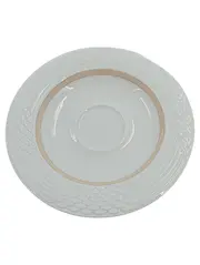 Vorschaubild 1 von Leonard Paris Untertasse Estoril Weiß Gold 16 cm Porzellan
