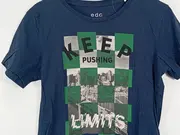 Vorschaubild 3 von EDC Herren T-Shirt Blau S Casual Keep Pushing Limits Print