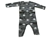 Vorschaubild 1 von Baby Overall Einteiler Gr. 6M/68 Grau Katzenmotiv Baumwolle