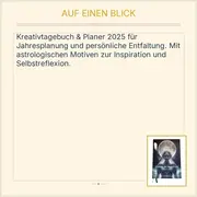Vorschaubild 2 von Visions in Time Flow Kreativtagebuch & Planer 2025 Mystisch Blau