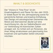 Vorschaubild 3 von Visions in Time Flow Kreativtagebuch & Planer 2025 Mystisch Blau