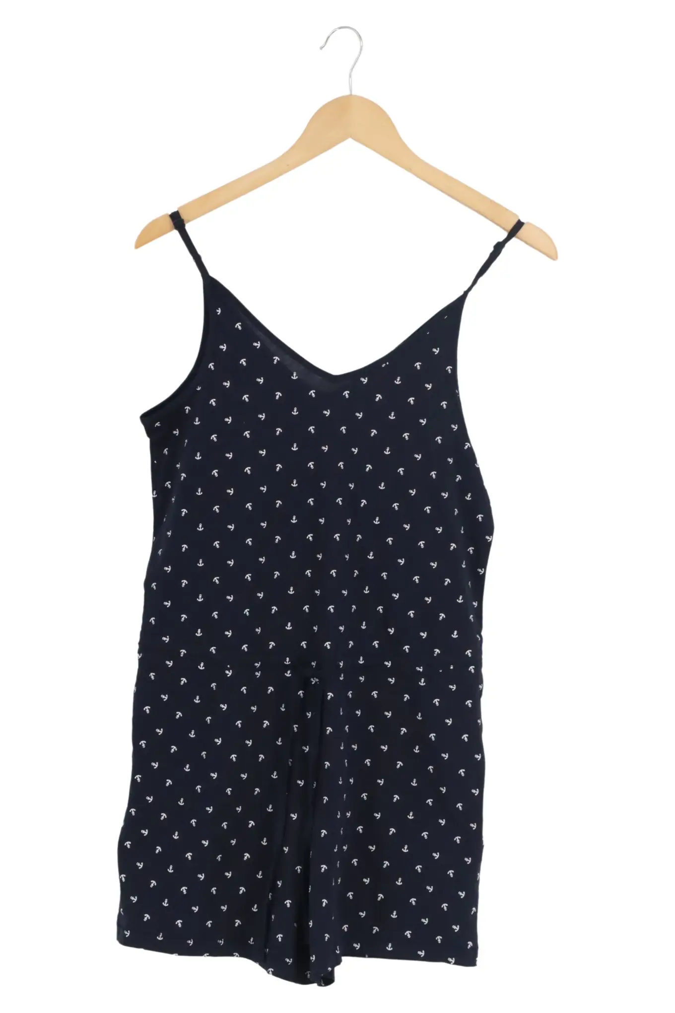 ONLY Damen Jumpsuit 32/XXS Blau Maritim Anker Muster Kurz Overall