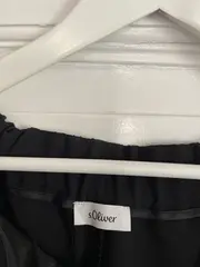 Vorschaubild 3 von Damen Stoffhose Schwarz Gr. 36 Bundfalte Kordelzug