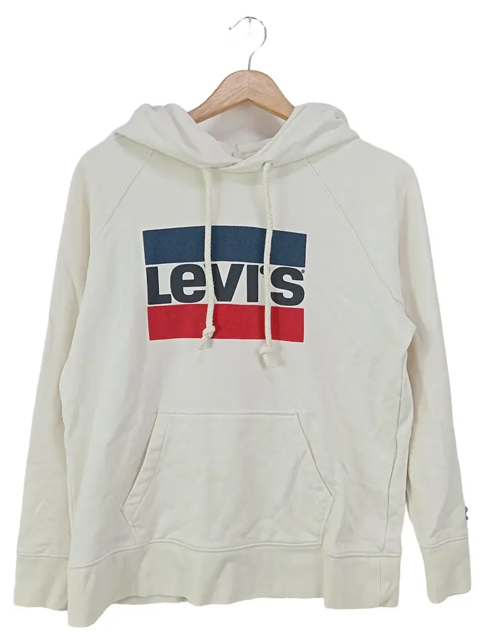 Hooded Sweatshirt Levis Hoodie Damen Weiss Levi Strauss Levi White