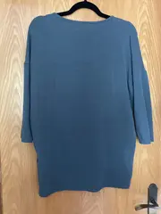 Vorschaubild 2 von Damen Pullover Einheitsgröße Grau Casual 3/4-Arm