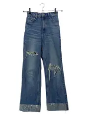 Vorschaubild 1 von Damen Destroyed Jeans W24/32/XXS Blau High Waist Casual